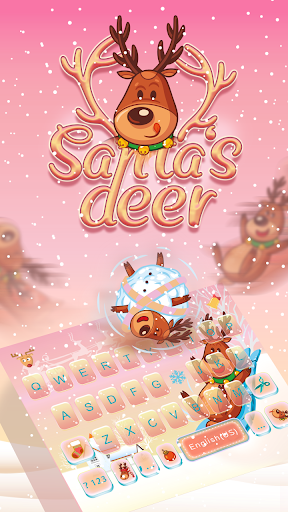 Santa's Deer Themefor Keyboard