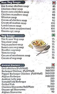 Ozaann menu 5