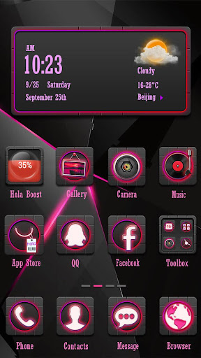 Laser Pink Hola Theme