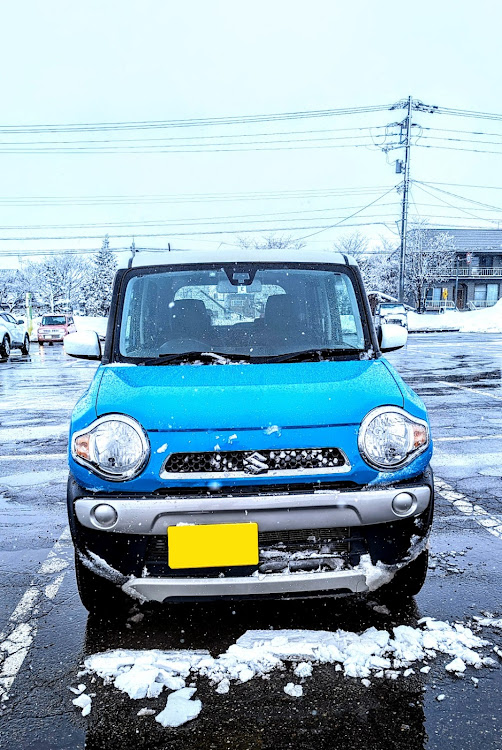 ハスラーのサマーブルーメタリック　ホワイト2トーンルーフ・北海道・ふくろう湖・増し車・納車！に関するカスタム事例の投稿画像1枚目