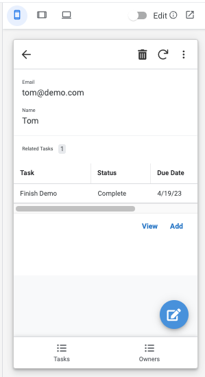 アプリ プレビューの詳細