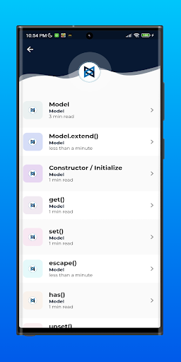 Screenshot Learn Backbone.js Offline