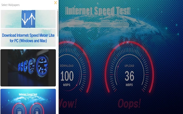 internet speed meter for pc - Background