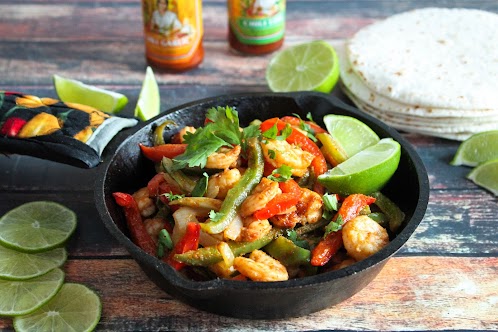 Air Fryer Shrimp Fajitas