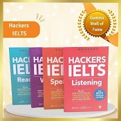 Hackers Ielts (Có File Nghe): Listening + Reading + Writing + Speaking (Bộ 4 Cuốn/Lẻ, Tái Bản Mới Nhất - Gamma)