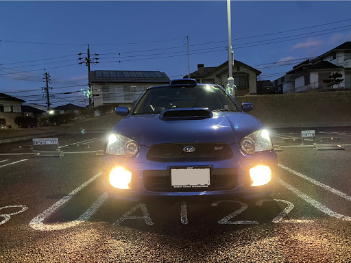 値下げ　スバル インプレッサWRX STI  涙目用自作フロントグリル