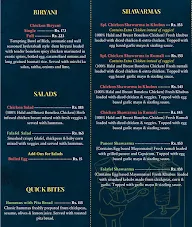 Istah Shawarma & Biryani menu 1