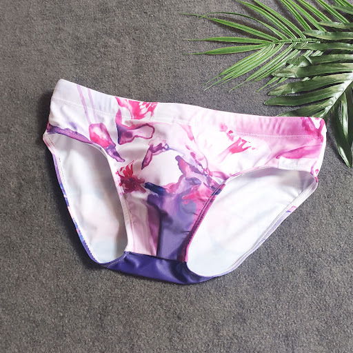 Title 1, Cueca de natação masculina com estampa de flor ...