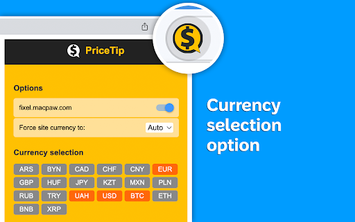 PriceTip — Currency tooltip converter