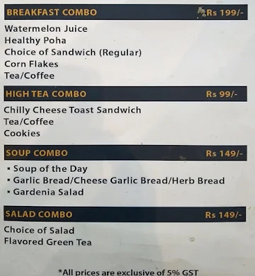 Combo Jumbo menu 