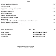 Focaccia - Hyatt Regency menu 2