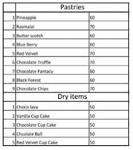 Chocolate Delight Cake Shop menu 3