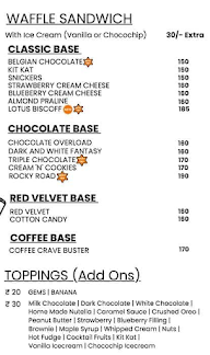 The Waffle Co. menu 2