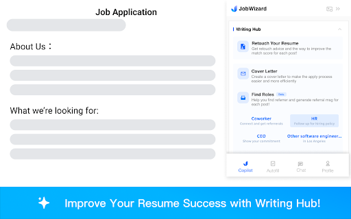 JobWizard - Job Application Copilot & Autofill