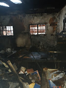 The Soshanguve school's administration block was gutted by the fire.