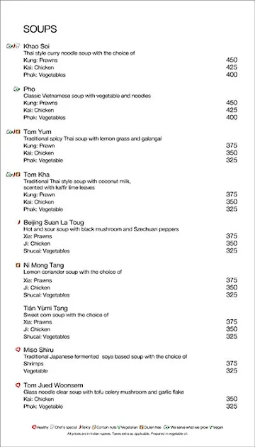 Oko - The Lalit Chandigarh menu 