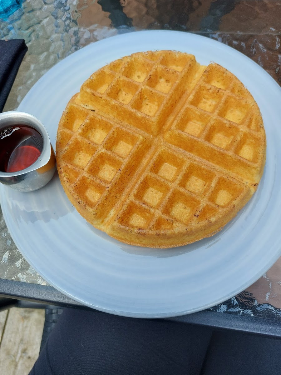Gluten-free waffle with Maple Syrup