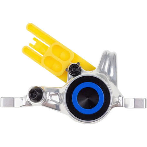 Magura MT8/MT6/MT Trail SL Disc Brake Caliper - Rear, Post Mount, 2-Piston, Chrome/Blue