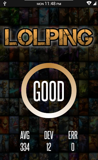 lolPing : Check Lag of League