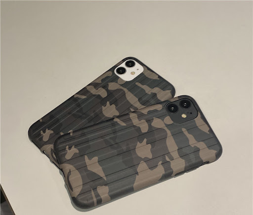 Title 1, Camouflage Phone Case iPhone 12 Silicone Anti-d...