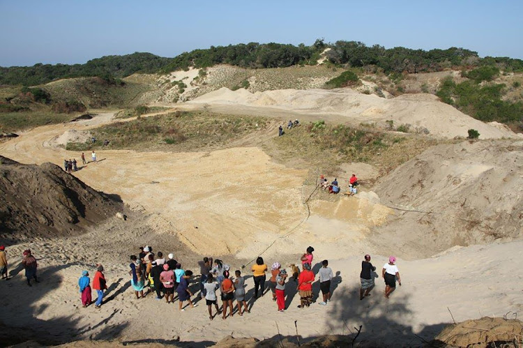 An illegal sand mining site in the township outside Gonubie. Agri SA says illegal mining by purported artisanal and small-scale miners in the Sand River basin, a tributary of the Limpopo River, has reached crisis levels for the agricultural sector in Limpopo.