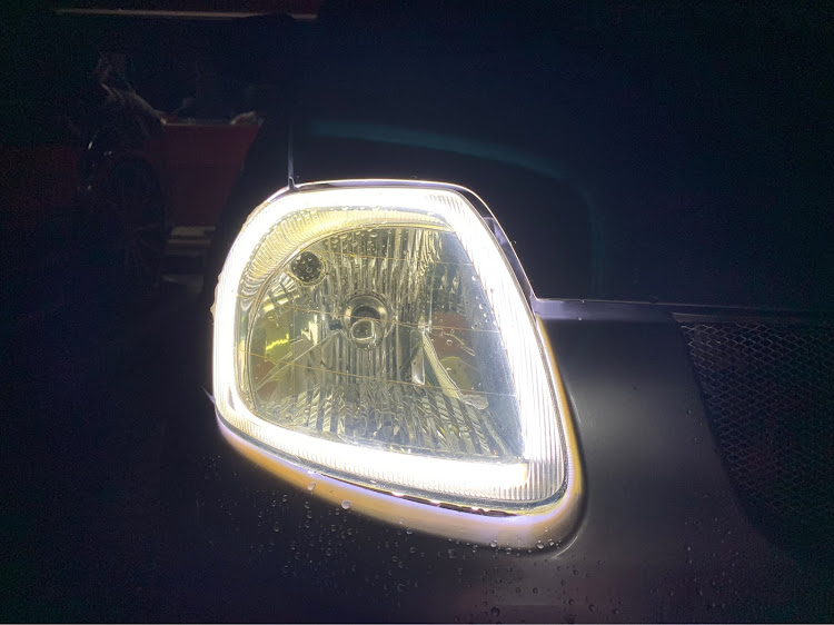 ミニカのDIY・ヘッドライト加工・LEDチューブ・高校生オーナーに関するカスタム事例の投稿画像1枚目
