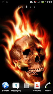 How to get Skull in flames Live Wallpaper 2.0 unlimited apk for android
