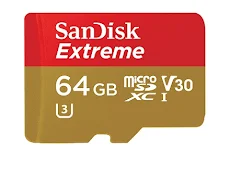 Thẻ nhớ Micro SDXC Sandisk 64GB Extreme Action Camera V30