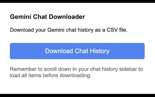 Gemini Chats Index