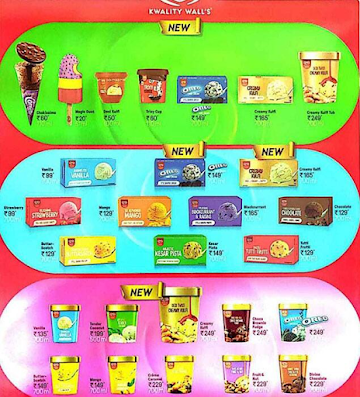 Kwality Wall's Frozen Dessert And Ice Cream Shop menu 