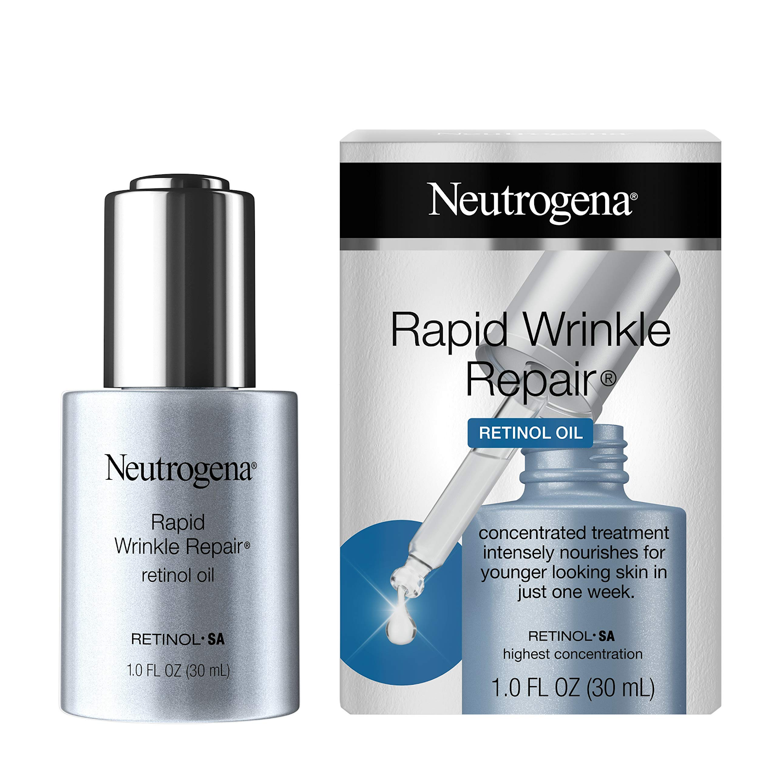 vitamin A - Neutrogena Rapid Wrinkle Repair Oil