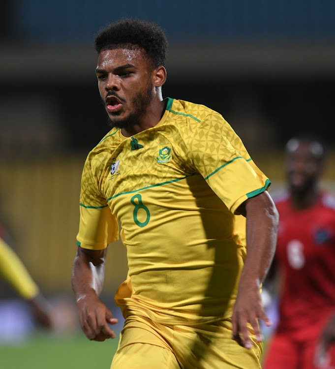 Lyle Foster of South Africa during the international Friendly match between South Africa and Namibia on the 08 October 2020 at Royal Bafokeng Stadium, Phokeng.