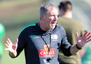 Bafana Bafana head coach Stuart Baxter during the South Africa training session at Princess Magogo Stadium on the 3 September 2018.