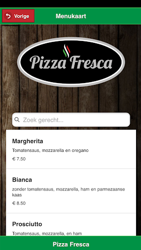 Pizza Fresca