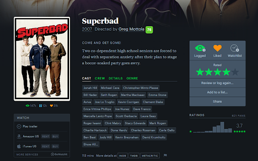 Letterboxd Metacritic Addon