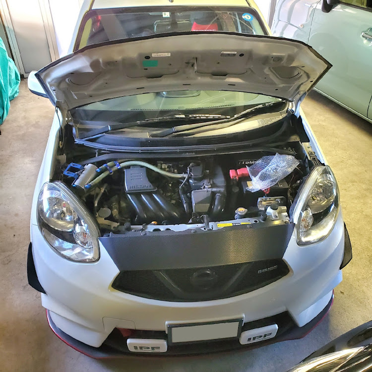 マーチのK13  mismo 1.2・『ホットハッチ』で行こうぜぇ🔥・『ダックテール』で行こうぜぇ🐤・NISSAN純正電子ホーン交換(流用)🔧・Team うまくたピーナッツ🥜に関するカスタム事例の投稿画像2枚目