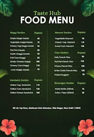 Taste Hub menu 1