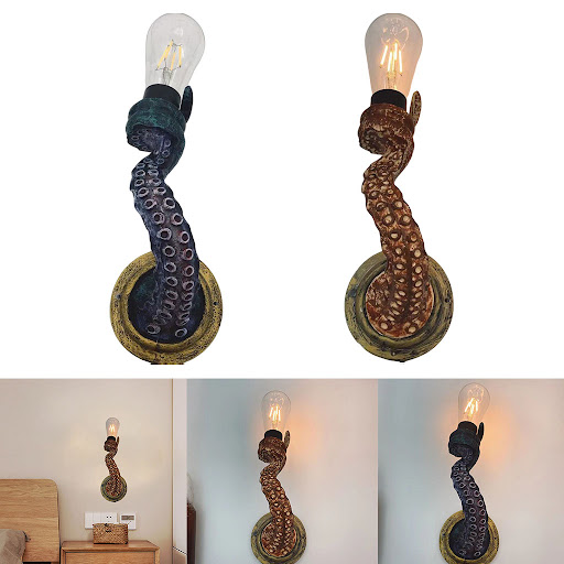 Title 4, Retro Octopus Electric Light Tentacle Wall Scon...