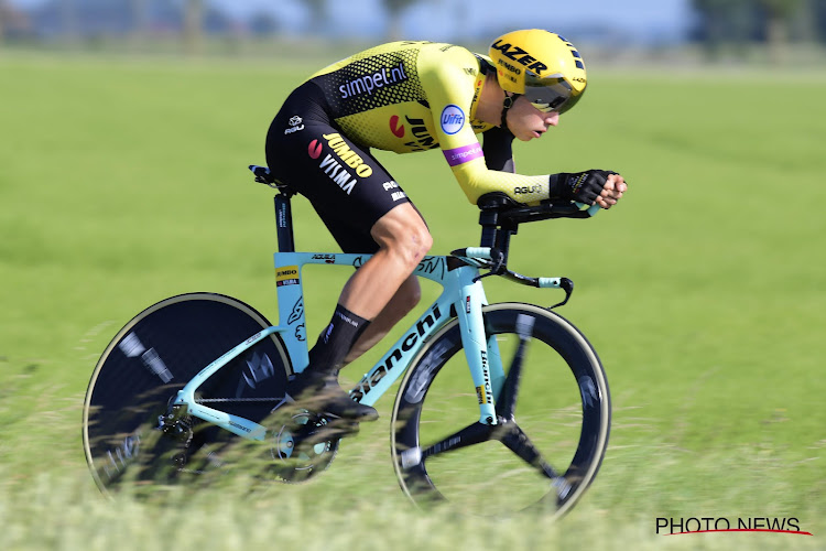 Wout van Aert gaat diep voor nationale tijdrittitel en rijdt jongens van Deceuninck-Quick.Step op meer dan halve minuut