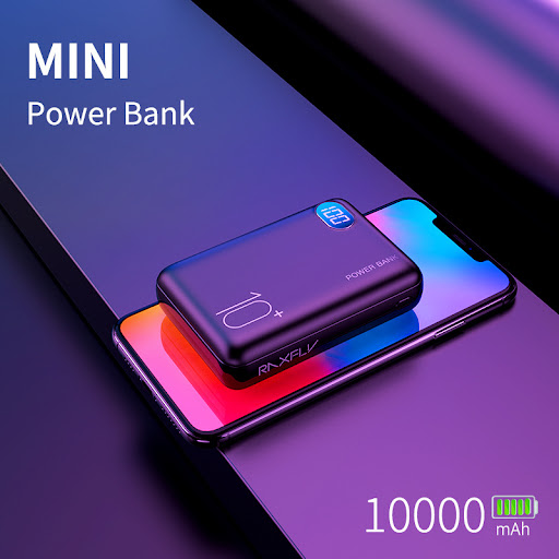 Title 6, 10000mAh Two USB Digital Display Power Bank. Ke...