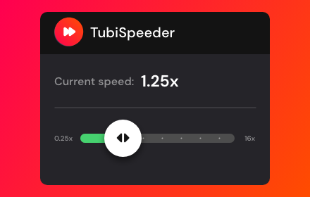 Tubi Speeder: adjust playback speed Preview image 0