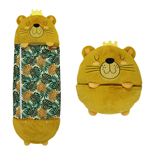 Title 5, Cartoon animal sleeping bag with pillow and sto...