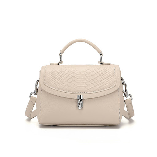 Title 4, Fashion Pressed One-shoulder Diagonal Leather H...