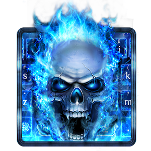 Download Blue Fire Skull Typewriter For PC Windows and Mac