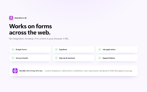 VoiceForm AI — Voice Form Filler screenshot 3