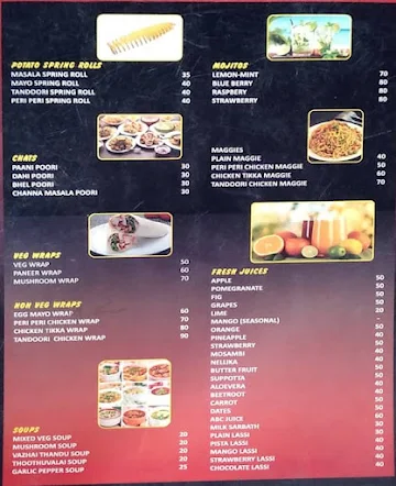 Foodies Heaven menu 