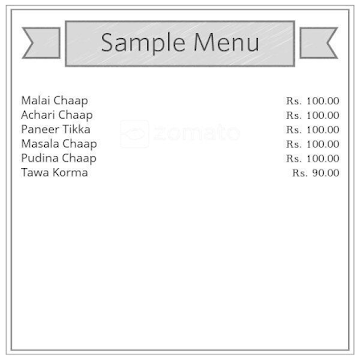 Jai Ambey Di Chaap menu 