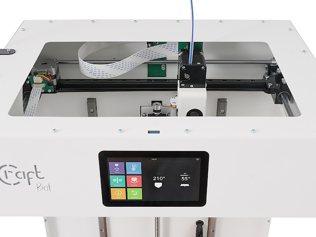 CraftBot Flow White Single Extruder 3D Printer