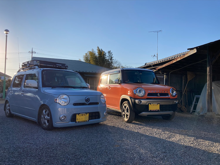 ミラココアのハスラー・長男君の車納車に関するカスタム事例の投稿画像1枚目