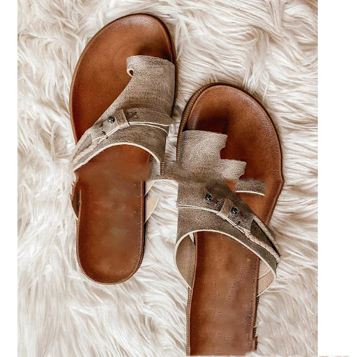 Title 6, Summer New European Style Flat Retro Sandals — ...